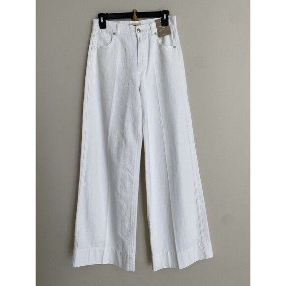 Madewell Womens Superwide-Leg Jeans True White NWT Size 25 - Picture 14 of 15